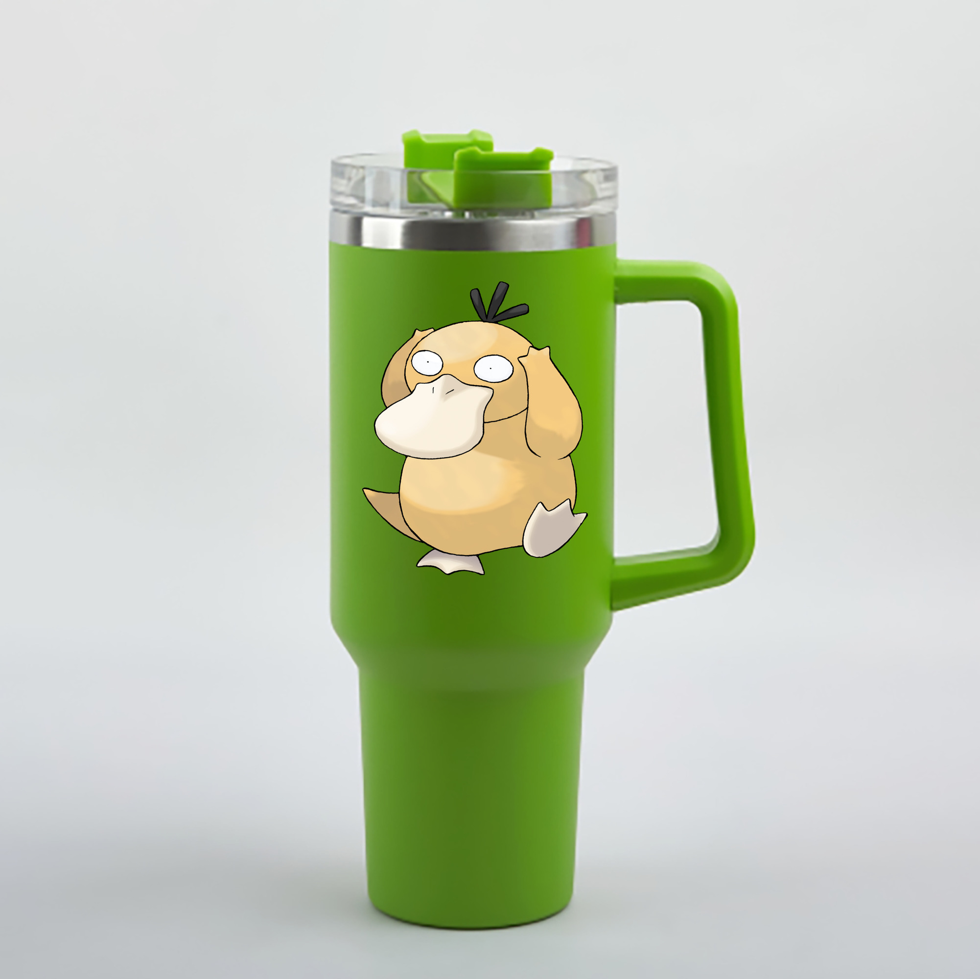 （画像用） ポケットモンスター Pokémon 1200mL車用タンブラー - クリスタルステッカー（プラスチックストロー付き）